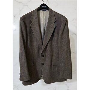Vintage Gray Pendleton Tweed Sport Coat Jacket Blazer Size 44 Long Western